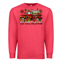 Cardinal tis the season christmas truck Premium Sweatshirt - CowGirlArtShop