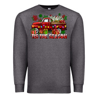 Charcoal Heather tis the season christmas truck Premium Sweatshirt - CowGirlArtShop