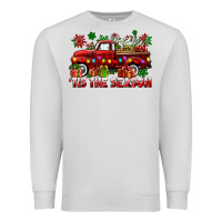 Dove Grey tis the season christmas truck Premium Sweatshirt - CowGirlArtShop
