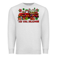 Oatmeal Heather tis the season christmas truck Premium Sweatshirt - CowGirlArtShop