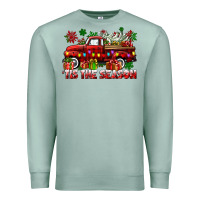 Seafoam tis the season christmas truck Premium Sweatshirt - CowGirlArtShop