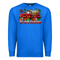 True Royal tis the season christmas truck Premium Sweatshirt - CowGirlArtShop