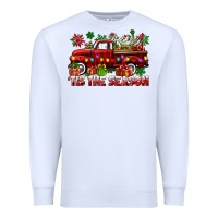 White tis the season christmas truck Premium Sweatshirt - CowGirlArtShop