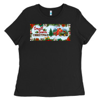 Black small town christmas Ladies Tee - BundleAndBundleShop