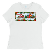 White small town christmas Ladies Tee - BundleAndBundleShop