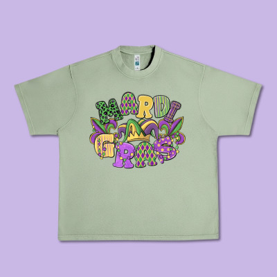 Mardi Gras Urban Heavy Tee Designed By Maliassmallbusiness