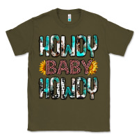 Army Green western howdy baby howdy Classic Tee - NancyCooperArtShop