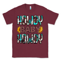 Burgundy western howdy baby howdy Classic Tee - NancyCooperArtShop