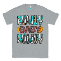 Heather Grey western howdy baby howdy Classic Tee - NancyCooperArtShop