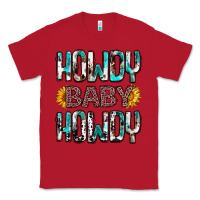 Red western howdy baby howdy Classic Tee - NancyCooperArtShop