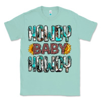 Seafoam western howdy baby howdy Classic Tee - NancyCooperArtShop