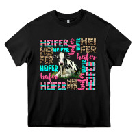 Black heifer Heavy Core Tee - AdoDesignShop