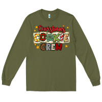 Army Green Christmas cookie crew Long Sleeve Tee - MaliasSmallBusiness