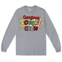 Heather Grey Christmas cookie crew Long Sleeve Tee - MaliasSmallBusiness