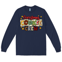 Navy Christmas cookie crew Long Sleeve Tee - MaliasSmallBusiness