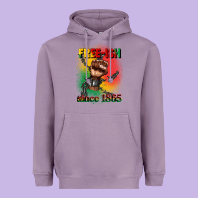Free Ish Since 1865 Juneteenth Heavyweight Hoodie Designed By Cowgirlartshop