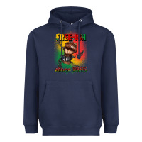 Navy free ish since 1865 juneteenth Heavyweight Hoodie - CowGirlArtShop