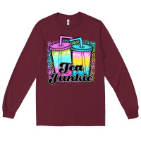 Burgundy tea junkie Long Sleeve Tee - JahusDesignShop