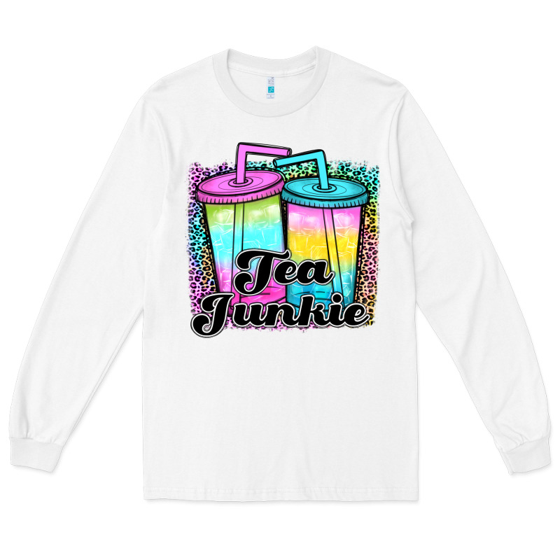 Tea Junkie Long Sleeve Tee by JahusDesignShop | Teevron