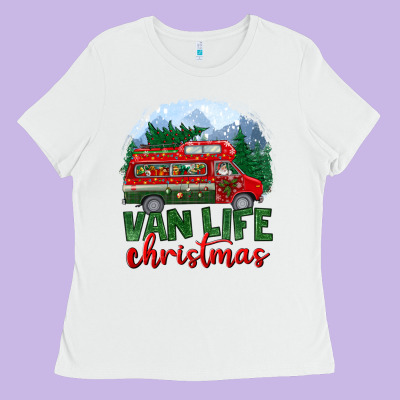 Van Life Christmas Ladies Tee Designed By Bundleandbundleshop