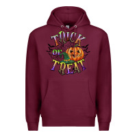 Burgundy trick or treat Premium Hoodie - CowGirlArtShop
