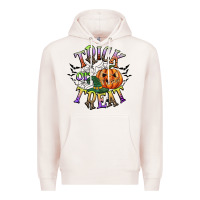 Pale Pink trick or treat Premium Hoodie - CowGirlArtShop