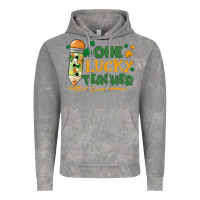 Cloud Rock one lucky teacher Vintage Hoodie - MaliasSmallBusiness
