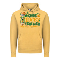 Vintage Mustard one lucky teacher Vintage Hoodie - MaliasSmallBusiness