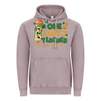 Vintage Zinc one lucky teacher Vintage Hoodie - MaliasSmallBusiness