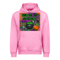 Fuchsia Pink drink up witches tumbler Urban Hoodie - BundleAndBundleShop