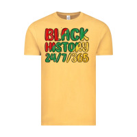 Vintage Mustard black history Vintage Tee - MaliasSmallBusiness