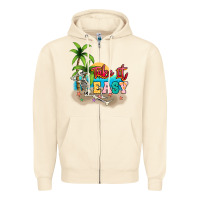 Sandshell take it easy Zipper Hoodie - NancyCooperArtShop
