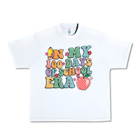 White in my 100 days of school era Urban Heavy Tee - MaliasSmallBusiness
