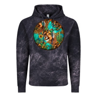 Cloud Black western pattern circle Vintage Hoodie - Jasminsmagicworld