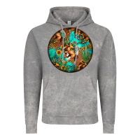 Cloud Rock western pattern circle Vintage Hoodie - Jasminsmagicworld