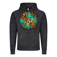 Vintage Black western pattern circle Vintage Hoodie - Jasminsmagicworld
