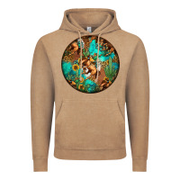 Vintage Coffee western pattern circle Vintage Hoodie - Jasminsmagicworld