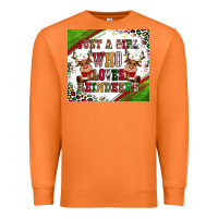 Carrot just a girl who loves reindeer Premium Sweatshirt - CowGirlArtShop