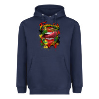 Navy free ish juneteenth lips Heavyweight Hoodie - CowGirlArtShop