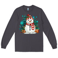 Smoke christmas snowman Long Sleeve Tee - MaliasSmallBusiness