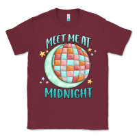 Burgundy meet me at midnight Classic Tee - MaliasSmallBusiness
