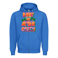 True Royal Meet me at the ocean Summer Zipper Hoodie - NancyCooperArtShop