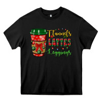 Black flannels lattes leggings Heavy Core Tee - BundleAndBundleShop