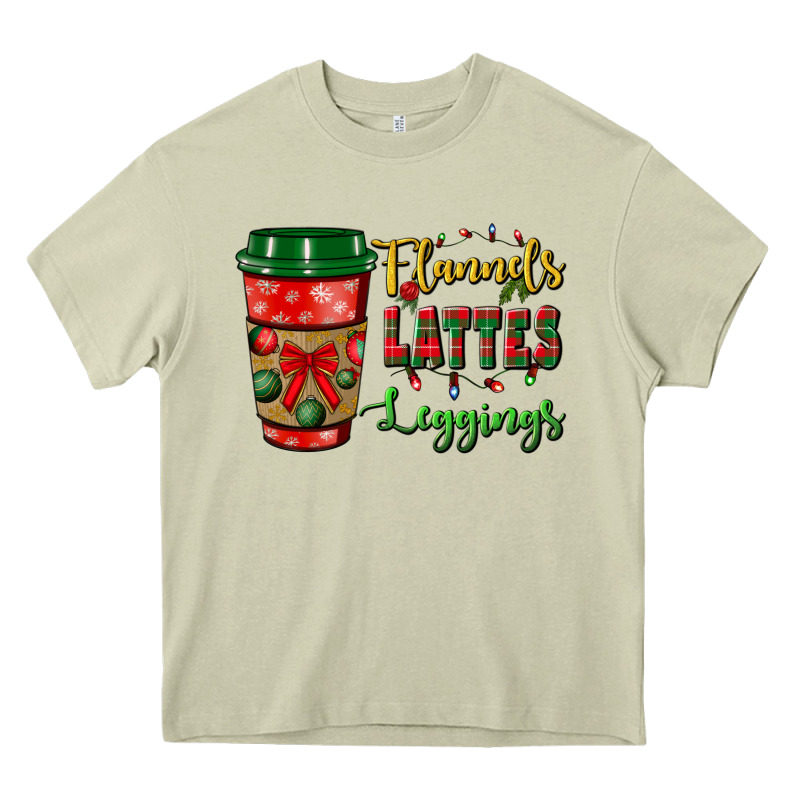 Flannels Lattes Leggings Heavy Core Tee by BundleAndBundleShop | Teevron