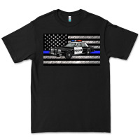 Black thin blue line police car sippy cup Premium Tee - Artiststas