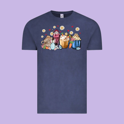 Easter Coffee Cups Vintage Tee Designed By Maliassmallbusiness