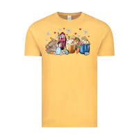 Vintage Mustard easter coffee cups Vintage Tee - MaliasSmallBusiness