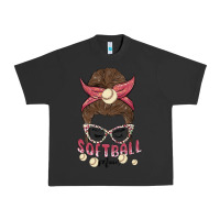 Pigment Black softball mom Urban Heavy Tee - MaliasSmallBusiness