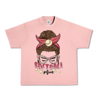 Salmon softball mom Urban Heavy Tee - MaliasSmallBusiness