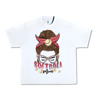 White softball mom Urban Heavy Tee - MaliasSmallBusiness